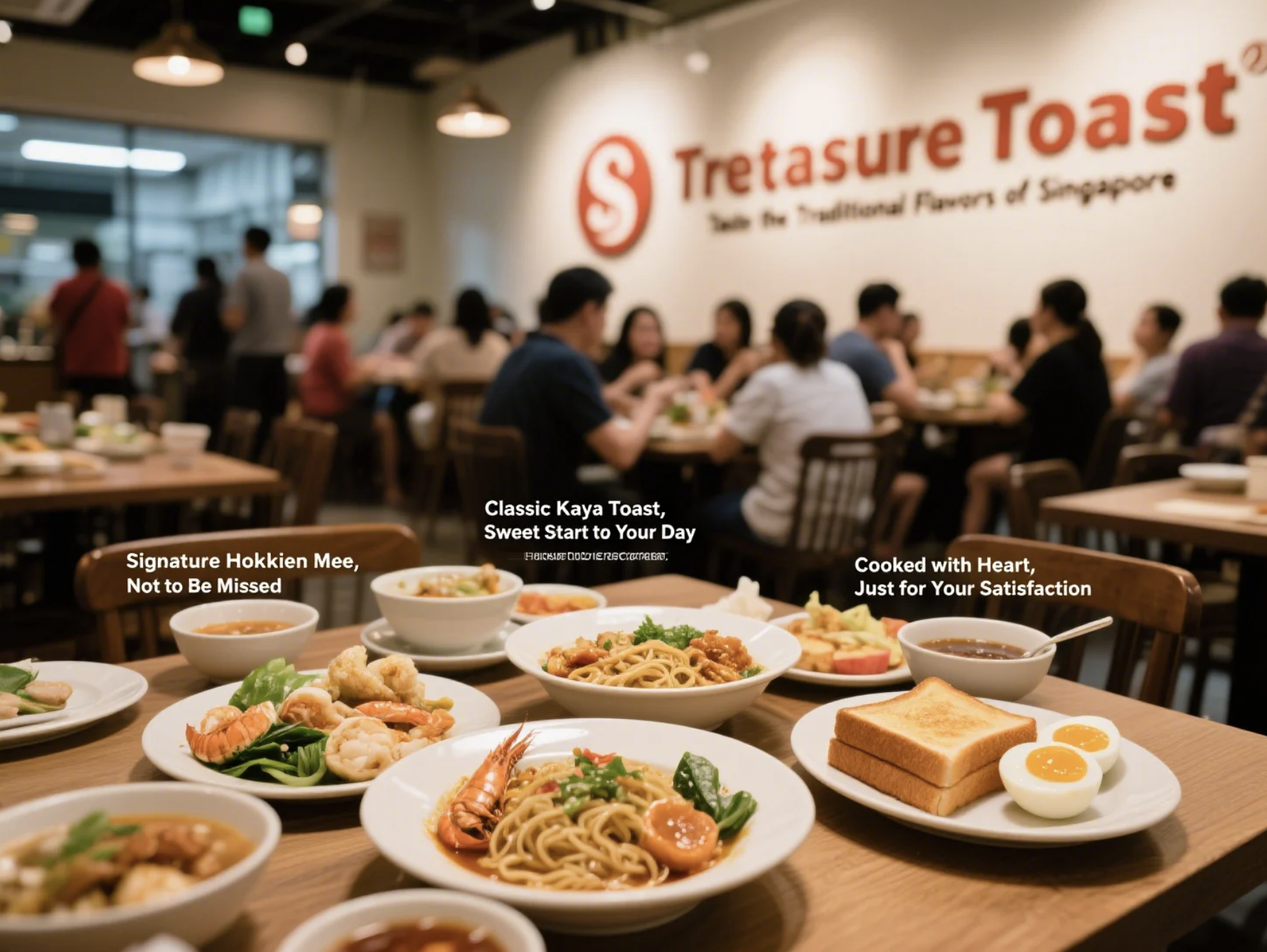 Restaurant Interior or Food Spread